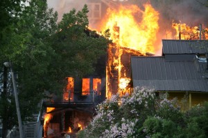 House on fire. - Mary Whitesides